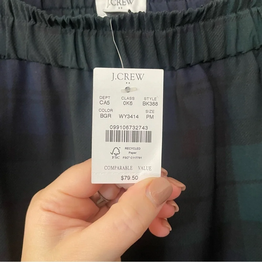 J. Crew Plaid Skirt NWT Medium